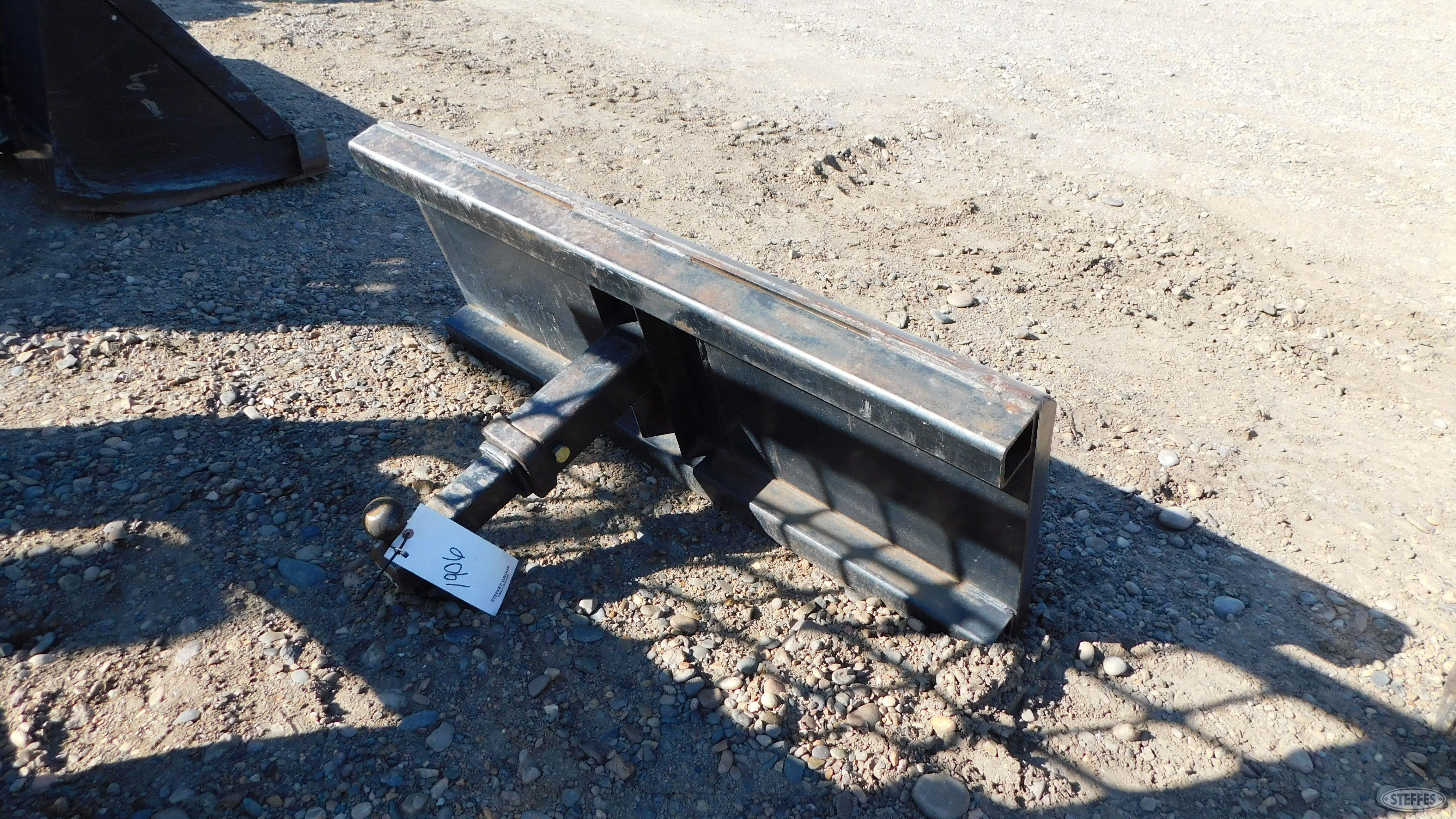 Plate with ball hitch,